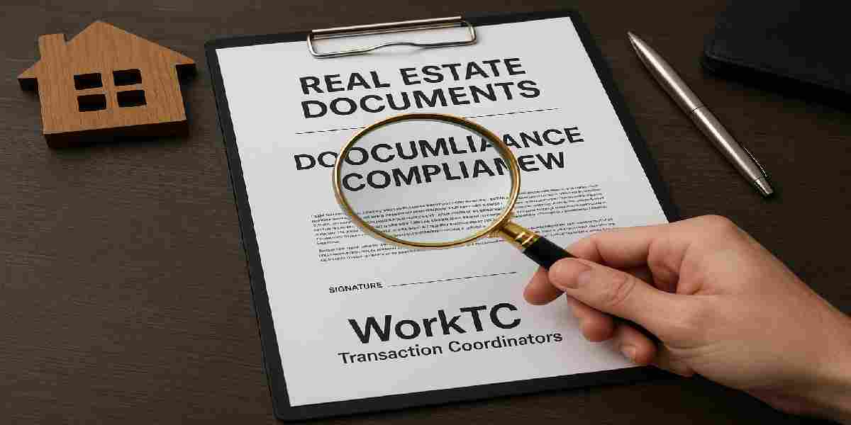 Compliance checklist for South Florida real estate reviewed with a magnifying glass by WorkTC Transaction Coordinators